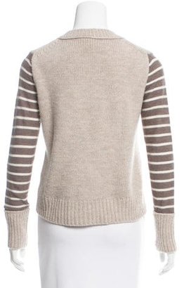 Tory Burch Wool & Alpaca-Blend Striped Sweater
