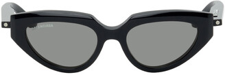 Balenciaga Grey Cat-Eye Sunglasses