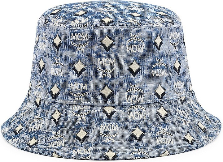 Men's Denim Visetos Jacquard Bucket Hat
