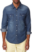 Thumbnail for your product : Forever 21 21 MEN Slim Fit Chambray Shirt
