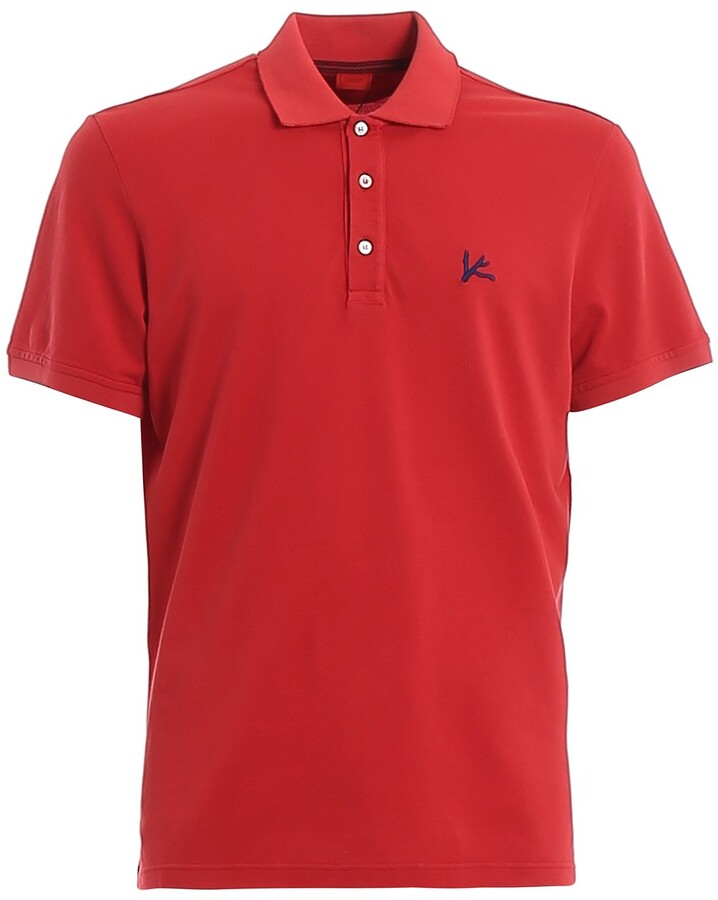 Isaia Logo Embroidered Classic Polo Shirt - ShopStyle