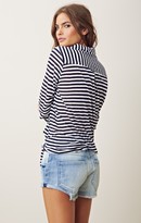 Thumbnail for your product : Blue Life STRIPED UNEVEN SHIRTING TOP