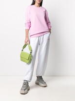 Thumbnail for your product : MSGM Logo-Embroidered Loose-Fit Track Pants