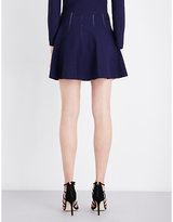 Thumbnail for your product : Sandro Open-knit jacquard mini skirt