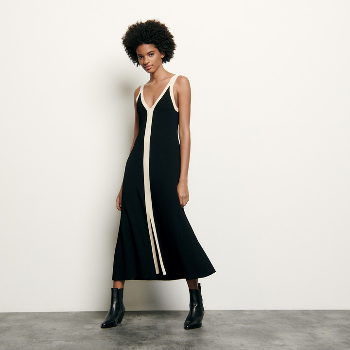 long ribbed knit dress