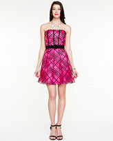 Thumbnail for your product : Le Château Check Print Organza Party Dress