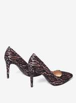 Thumbnail for your product : Wide Fit Black Lace 'Emily' Pointed Court Shoes