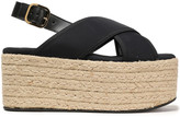 Thumbnail for your product : Marni Leather-trimmed Scuba Platform Sandals