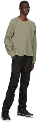 John Elliott Khaki Thermal Long Sleeve T-Shirt