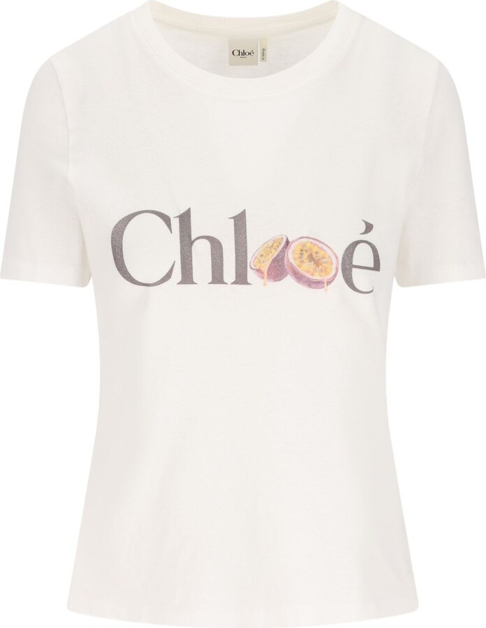 Chloé Logo Cotton T-shirt