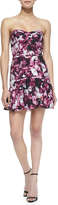 Thumbnail for your product : Parker Britney Floral Print Quilted Flounce Dress, Rosewood Floral Haze