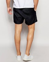 Thumbnail for your product : Weekday PC Leave Denim Shorts Tailored in Dark Blue