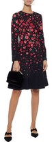 Thumbnail for your product : Lela Rose Tiered Floral-Print Crepe Dress