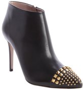 Thumbnail for your product : Gucci black leather brass studding heel booties