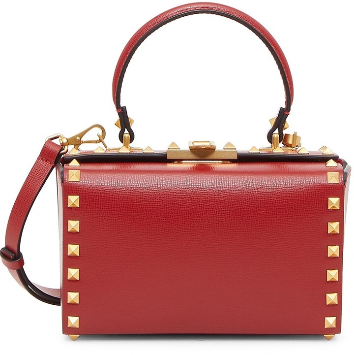 Red Leather Top Handle Bag | Shop the world's largest collection 