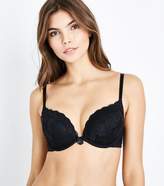 Thumbnail for your product : New Look Black Lace Push-Up Bra