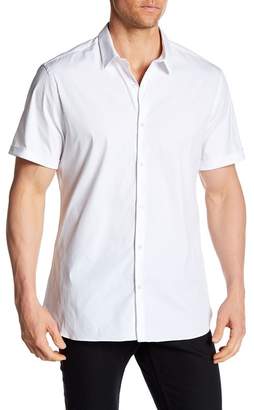 The Kooples Short Sleeve Fitted Dress Shirt