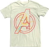 Thumbnail for your product : Licensed Character Men's Marvel Iron Man Avengers Pop Art Logo Tee