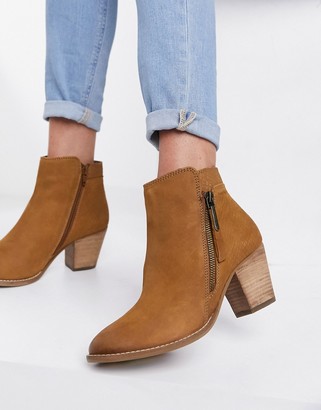 Dune Tan Heeled Boot | Shop the world's 