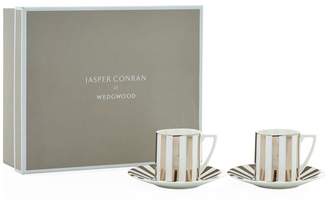 Jasper Conran At Wedgwood Platinum Espresso Cup And Saucer Gift Box (Set of 2)