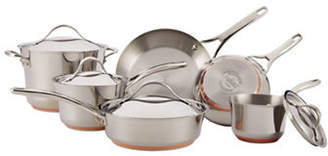 Anolon Nouvelle Stainless Steel Ten-Piece Cookware Set - Induction Ready
