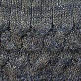 Thumbnail for your product : Holmes Samantha Frosted Cableknit Alpaca Fur Pom Pom Beanie Hat