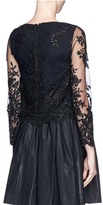 Thumbnail for your product : Nobrand 'Ava' sequin floral lace cropped top