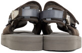 Thumbnail for your product : Toga Grey Suicoke Edition Suede MURA AJ502 Sandals
