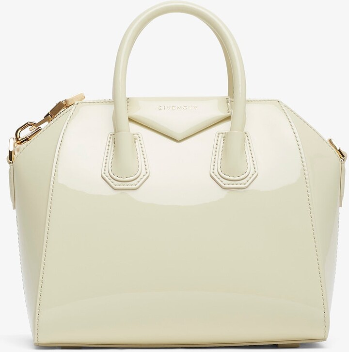 Givenchy Antigona mini cream patent bag