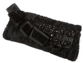 Thumbnail for your product : J. Mendel Shearling Embellished Clutch