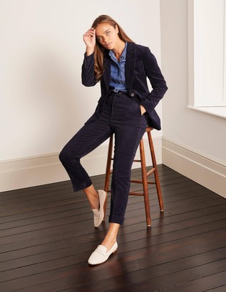 womens navy corduroy trousers