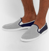 Thumbnail for your product : Rivieras Canvas and Cotton-Mesh Espadrilles
