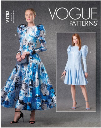 Vogue Misses' Puff Sleeve Dress Sewing Pattern V1782