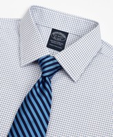 Thumbnail for your product : Brooks Brothers Stretch Big & Tall Dress Shirt, Non-Iron Poplin Ainsley Collar Small Grid Check