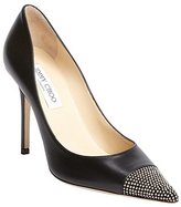 Thumbnail for your product : Jimmy Choo black leather 'Amika' studded pointed toe heels
