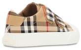 Thumbnail for your product : Burberry Classic Check Canvas Strap Sneakers