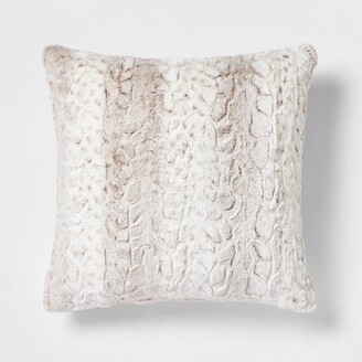 Oversized Oblong Woven Knotted Fringe Decorative Throw Pillow Natural -  Threshold™