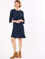 Thumbnail for your product : M&S CollectionMarks and Spencer Frill Detailed Fit and Flare Mini Dress