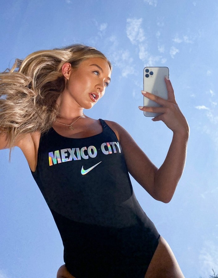 Nike city series u-back one piece Mexico City in black - ShopStyle