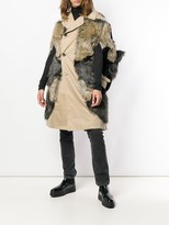Thumbnail for your product : Junya Watanabe Faux Fur Patches Single Breasted Coat