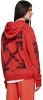 Thumbnail for your product : Off-White Red Slim Stencil Hoodie