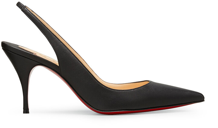 clare 80 leather red sole pumps