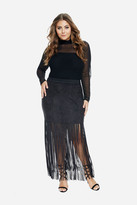 Thumbnail for your product : Fashion to Figure Darana Fringe Maxi Skirt