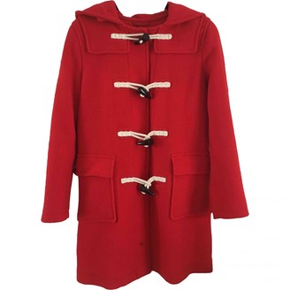 Uniqlo Red Wool Coat for Women