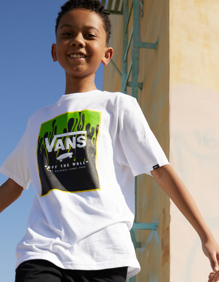 Vans Check Print Box Boys T-Shirt - ShopStyle