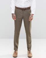 Thumbnail for your product : ASOS DESIGN Slim Suit Pants In Brown Tweed