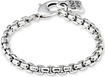 Uno de 50 UNOde50 Sterling Silver Plated Chain Bracelet