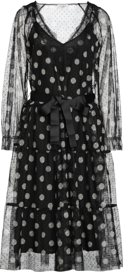 LE COEUR TWINSET Midi Dress Black ShopStyle