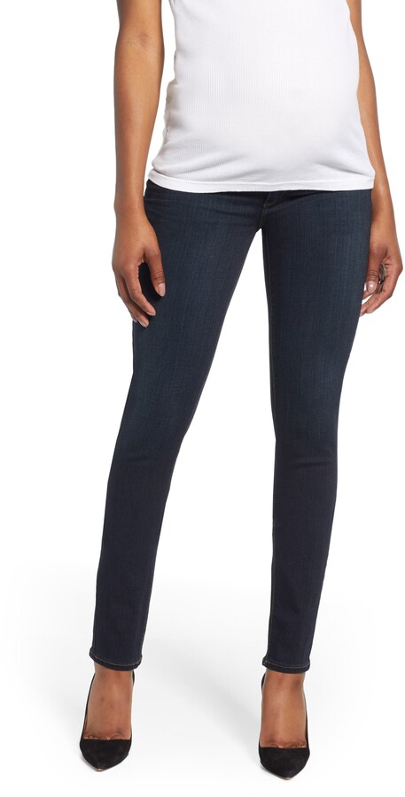 macy's indigo blue maternity jeans