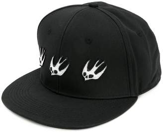McQ embroidered swallow baseball cap